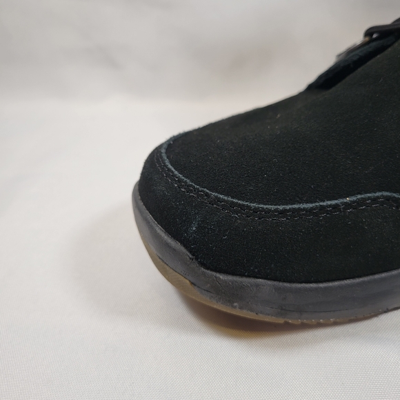 Bearpaw Tyra Womens 11 Lace-Up Boots Black Suede With Shearling Lining - Picture 10 of 10